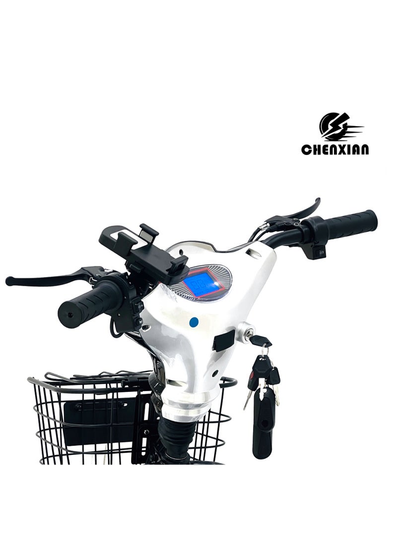 CHENXIAN Electric Bike 350W Motor, 48V 12Ah Battery, 40–50 km/h Speed, 14"/16" Tire Options, LED Display, 3 Gears, 4 Shock Absorbers – Adult Commuter & Off-Road E-Bike - Image 3