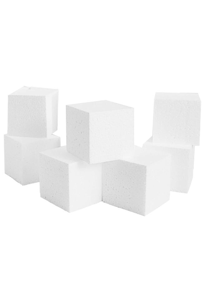 CRAFT MAGIC 12 Pack (4cm x 4cm x 4cm) White Styrofoam Cubes – Smooth Foam Blocks for DIY Crafts, Painting, Wedding & Floral Decorations, Art and School Projects - Image 1