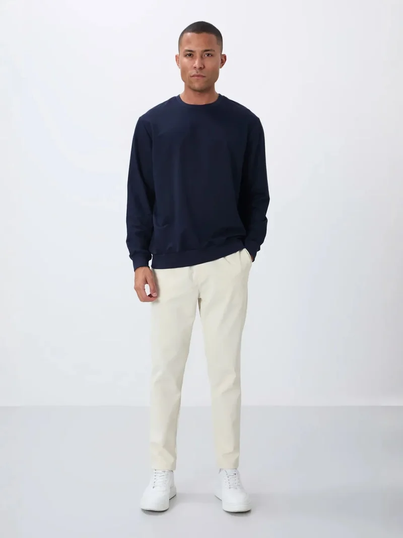 تومي لايف TOMMY Men's Plain Crew Neck Sweatshirt