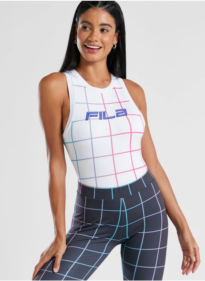 FILA Athena Racer Front Bodysuit