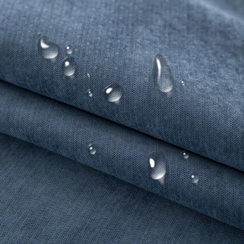 STACYPIK Navy Blue Waterproof Couch Cover for Pet Non Slip Sofa Covers for Dogs Washable Love Seat Couch Cover Protector for 2 Cushion Sofa Jacquard Sectional Slipcover for Living Room-71X118IN - Image 5