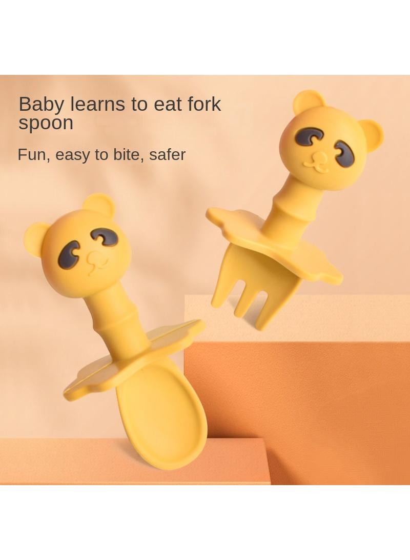 Feeding baby spoons Children's silicone soft spoon tableware - Image 3