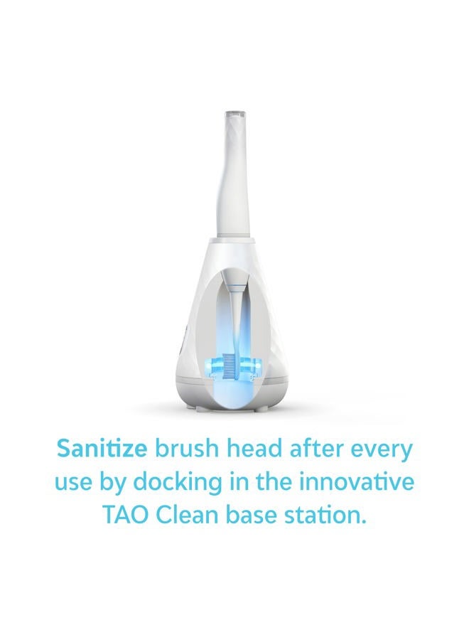 TAO Clean Sonic Electric Toothbrush Replacement Heads (3-Pack) – Replacement Heads for the TAO Clean Electric Toothbrush and Docking Station, White - Image 5