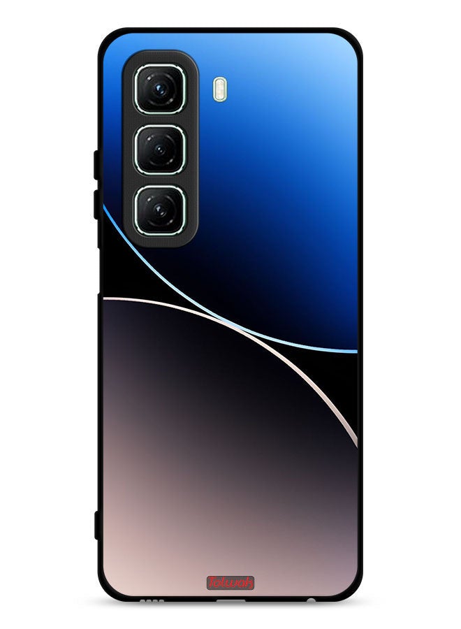 Tolwak Infinix Hot 50 5G Protective Case Cover Curve Lines Pattern - Image 1