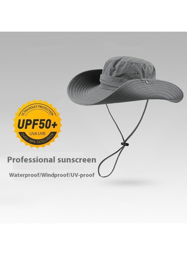 Super Wide Brim Sun Hats, Bucket Hat for Fishing Hiking Garden,Waterproof Sun Hat Wide Brim Bucket Hat UV Protection Boonie Hat,Mountaineering Cap - Image 1