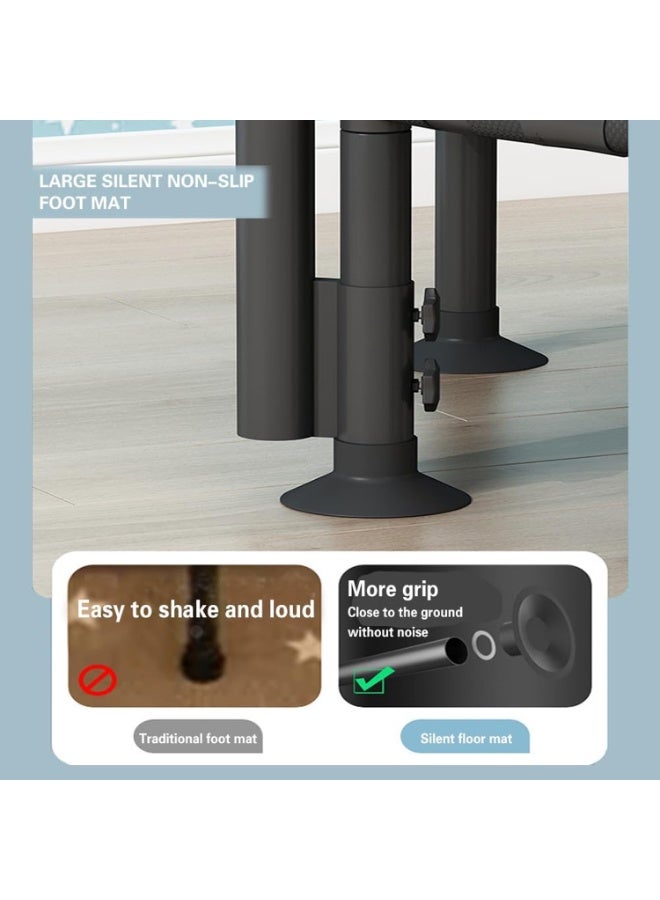 0TO1 TECH Trampoline, Foldable Mini Trampoline with Foam Handle, Fitness Indoor Exercise Workout Fitness Trampoline, Body Exercise and Fitness - Image 3