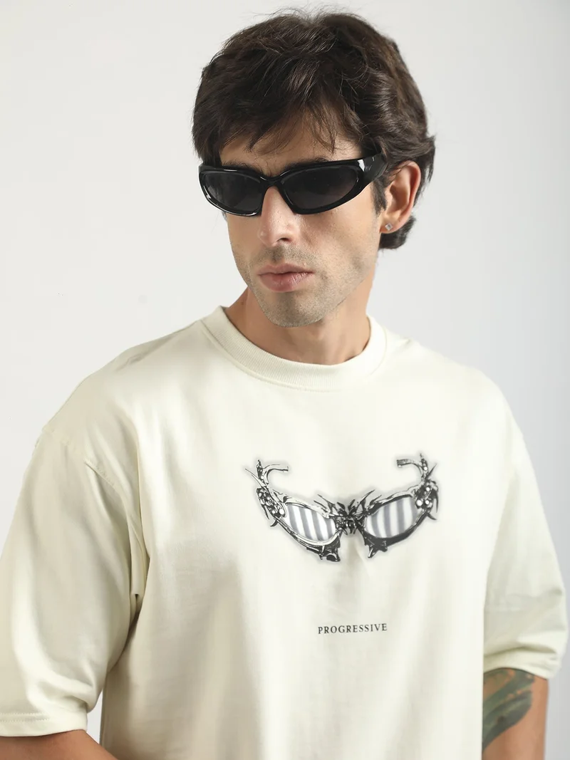 Maniac  Maniac Mens Textured Half Slevee Polo Neck White Cotton Polo T-Shirt for Men | Best Price UAE