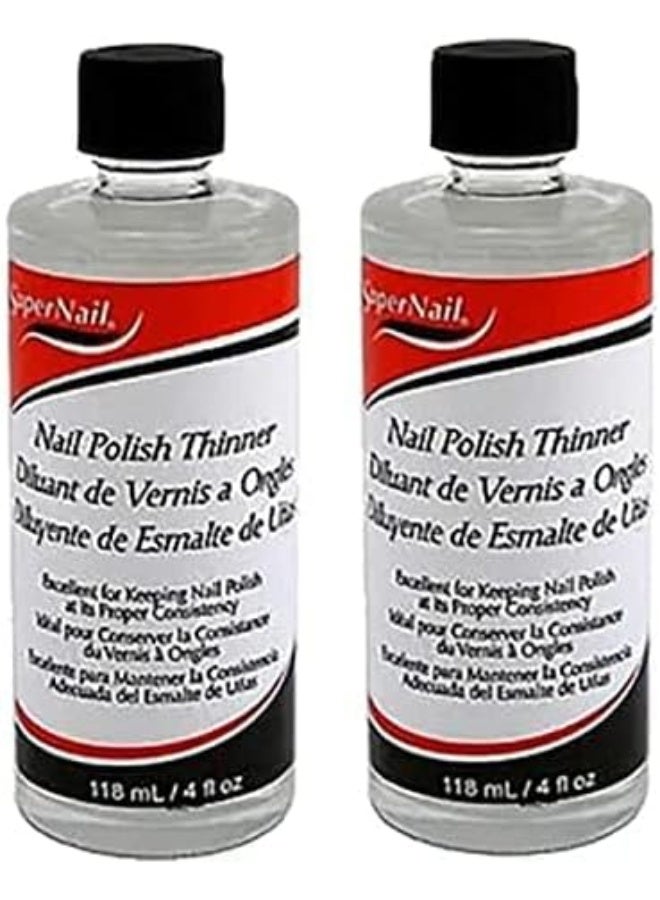 Super Nail Polish Thinner - 4Oz (Pack Of 2)
