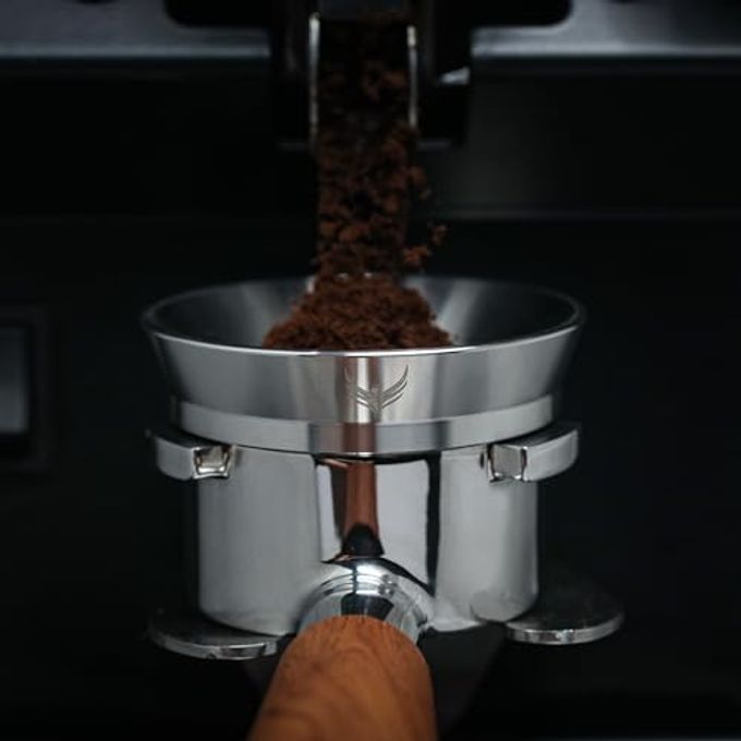 KNODOS 54Mm Espresso Dosing Funnel And Puck Screen Set Magnetic Coffee Dosing Ring And Filter For Portafilters Compatible With 54 Mm Breville Portafilter Basket Premium Espresso Machine Accessories - Image 3