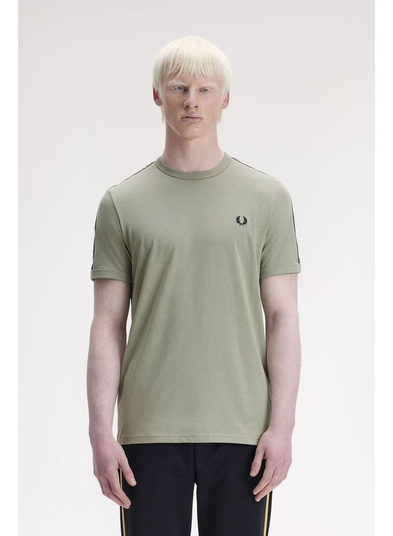 FRED PERRY Men's Short-Sleeve T-Shirt, Minimalist Casual Color-Blocking Trim Half-Sleeve Top - Image 1