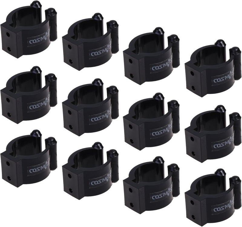 COSMOS Billiards Snooker Cue Locating Clip Holder for Pool Cue Racks, 12 Pieces - Image 1