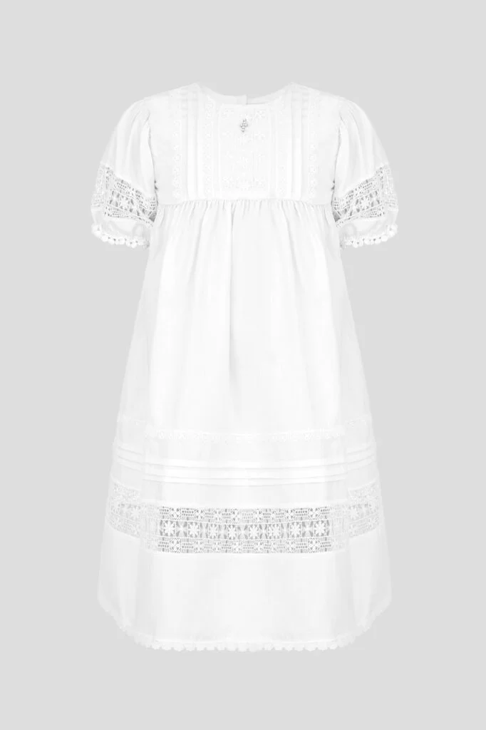 Choupette Ecru Bell Sleeve Baptismal - Choupette