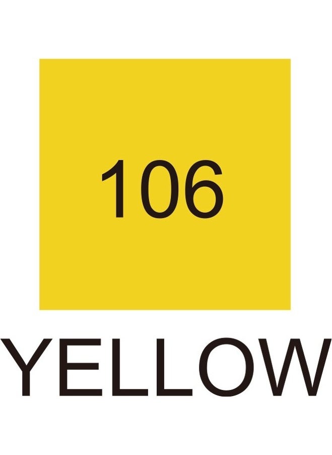 Zig Kurecolor KC3000 Twin S Marker Pen 106 Yellow  - Image 3