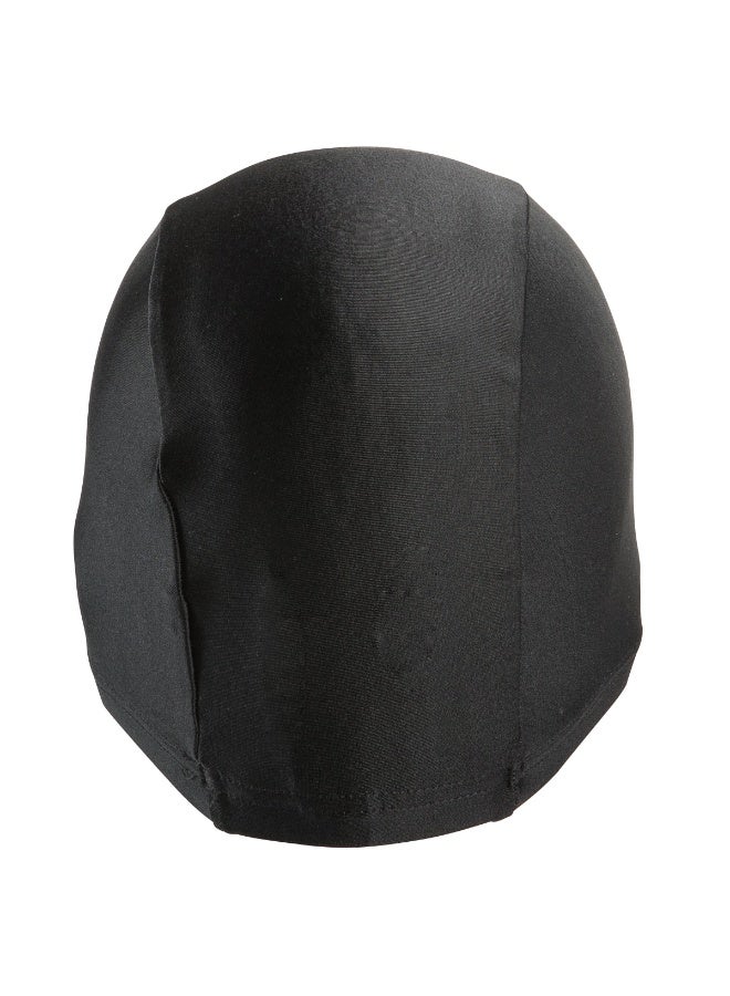 نابايجي قبعة سباحة شبكية - قبعة سباحة خفيفة الوزن من القماش قابلة للتهوية لتوفير الراحة وحماية الشعر (أسود) - Image 2