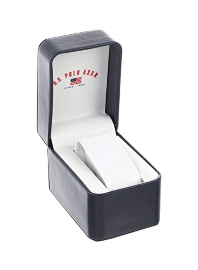 يو اس بولو اسن ساعة يد بعقارب وسوار من خليط معدني طراز US881 - مقاس 48 مم - لون فضي - Image 3