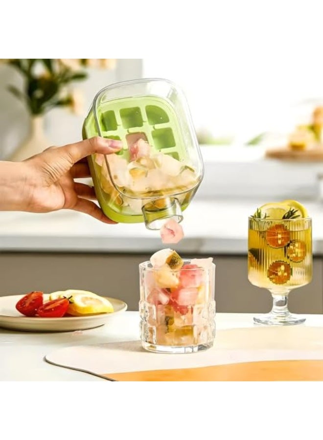 Ice Cube Bottle, 2 in 1 Touch Free Ice Cube Tray Water Bottle, Press to Release, Tray Easy Release, Complete with A Built In Straw, Perfect for Travel (White, 800ML)  - Image 4