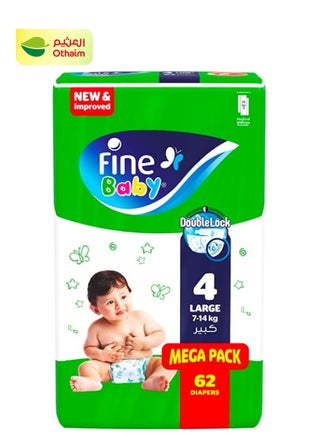 Fine Baby Diapers, Size 4, Large, 7-14 kg, Mega Pack, 62 Diapers - pzsku/Z5DFF8C614EB5C28125B0Z/45/1741329797/c69d5633-6c3e-49d0-901f-7a449cebae6d