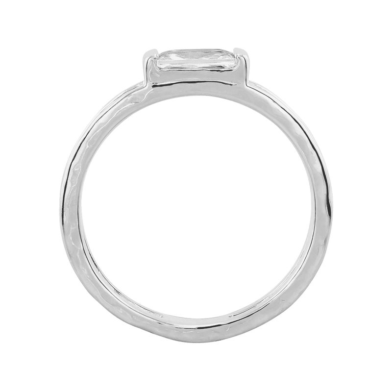 Silpada 'Baguette Stack' Cubic Zirconia Ring in Sterling Silver, Size 10, Size 10 - Image 3
