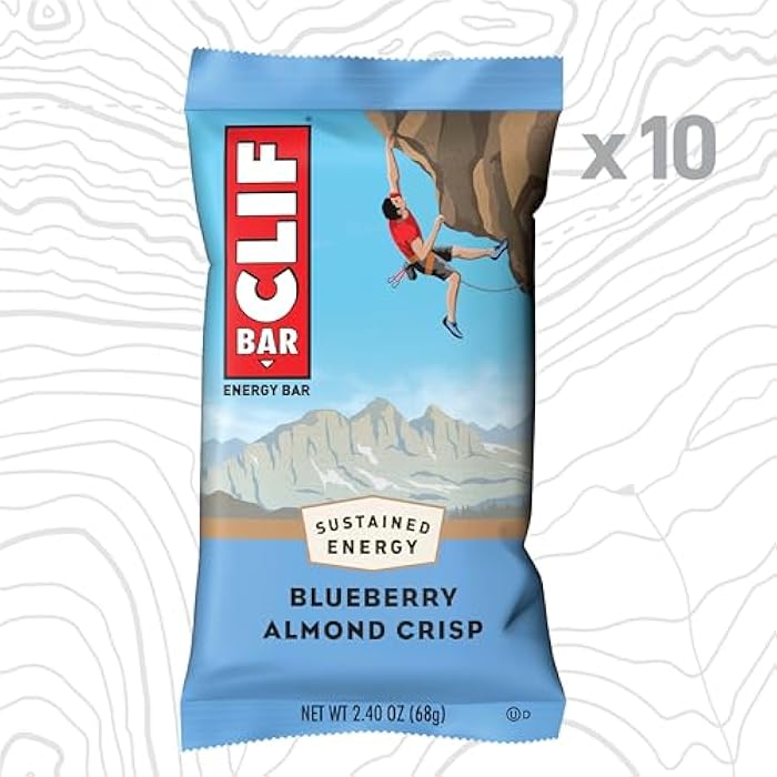 CLIF BAR - Energy Protein Bars - Blueberry Almond Crisp - Made with Organic Oats - Energy Bars - Non-GMO - (10 Pack) - Image 4