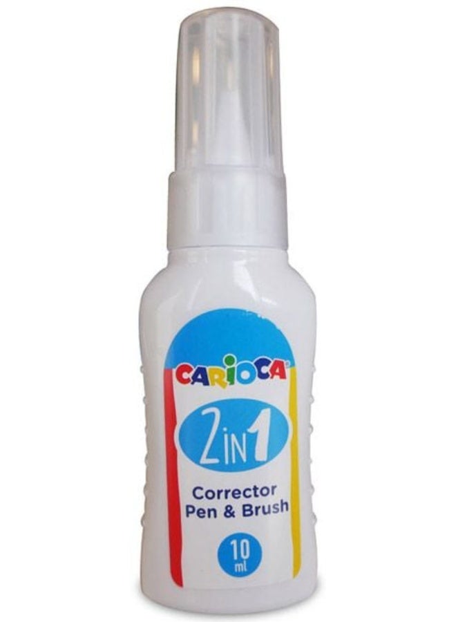 كاريوكا قلم وفرشاة تصحيح (2 في 1/10 مل) - كاريوكا - Image 1