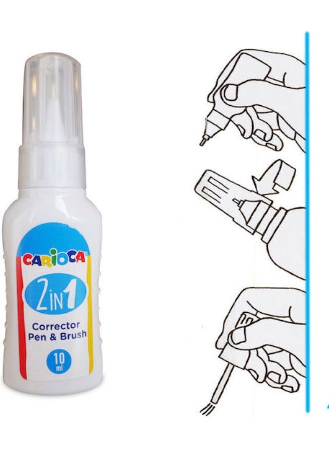 كاريوكا قلم وفرشاة تصحيح (2 في 1/10 مل) - كاريوكا - Image 2