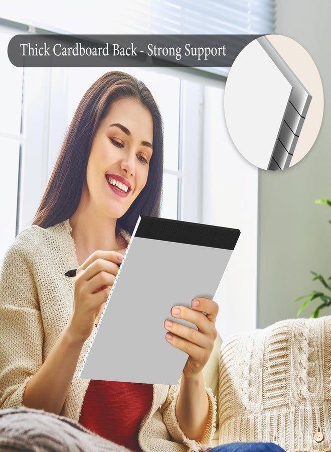 مجموعة من 12 دفتر ملاحظات قانوني ملون، مقاس 8.5 × 11 بوصة، ورق مسطر بخطوط عريضة مع ثقوب دقيقة للكتابة، 30 ورقة لكل دفتر (360 صفحة إجمالاً)، مناسب للمدرسة والمكتب والمنزل - Image 4