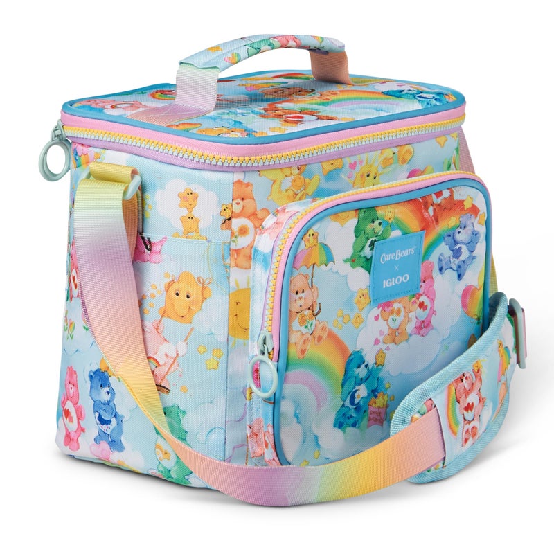 Igloo 90s Retro Collection Square Lunch Box Cooler with Front Pocket and Adjustable Strap,Insulated Leakproof Lunch Cooler Bag, Reusable Lunch Tote - Image 1
