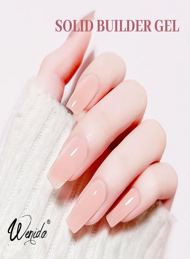 Wenida Solid Builder Gel Wenida Nude Pink 15ml Nail Extension Gel Non Stick Hand Sculpture Gel Nail Carving Gel Nail Strengthen Gel for Home DIY Nail Manicure Art - Image 5