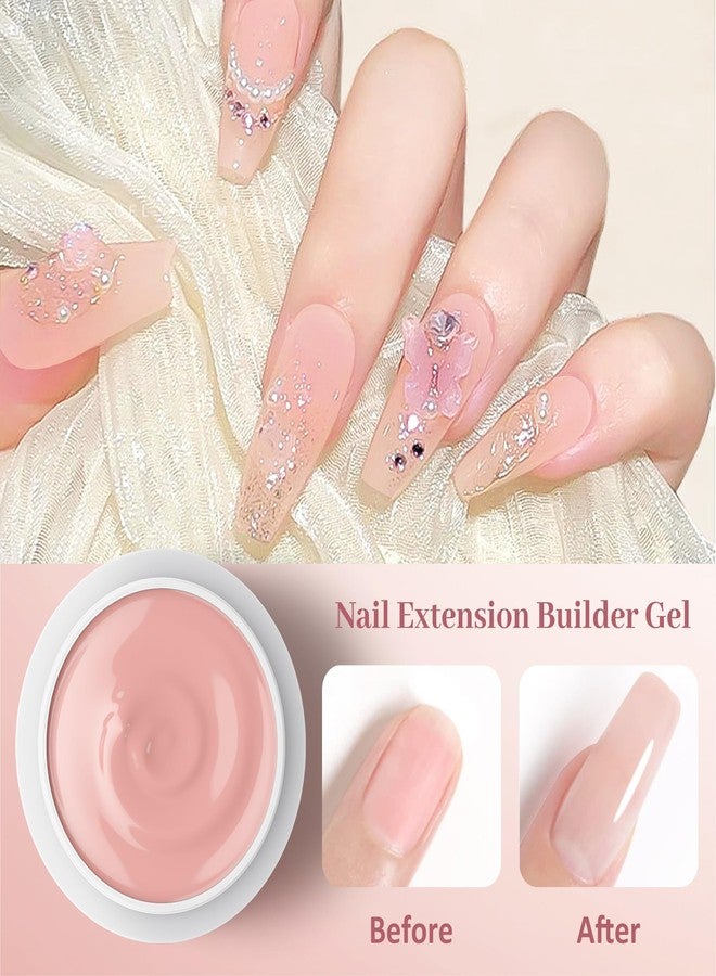 Wenida Solid Builder Gel Wenida Nude Pink 15ml Nail Extension Gel Non Stick Hand Sculpture Gel Nail Carving Gel Nail Strengthen Gel for Home DIY Nail Manicure Art - Image 4