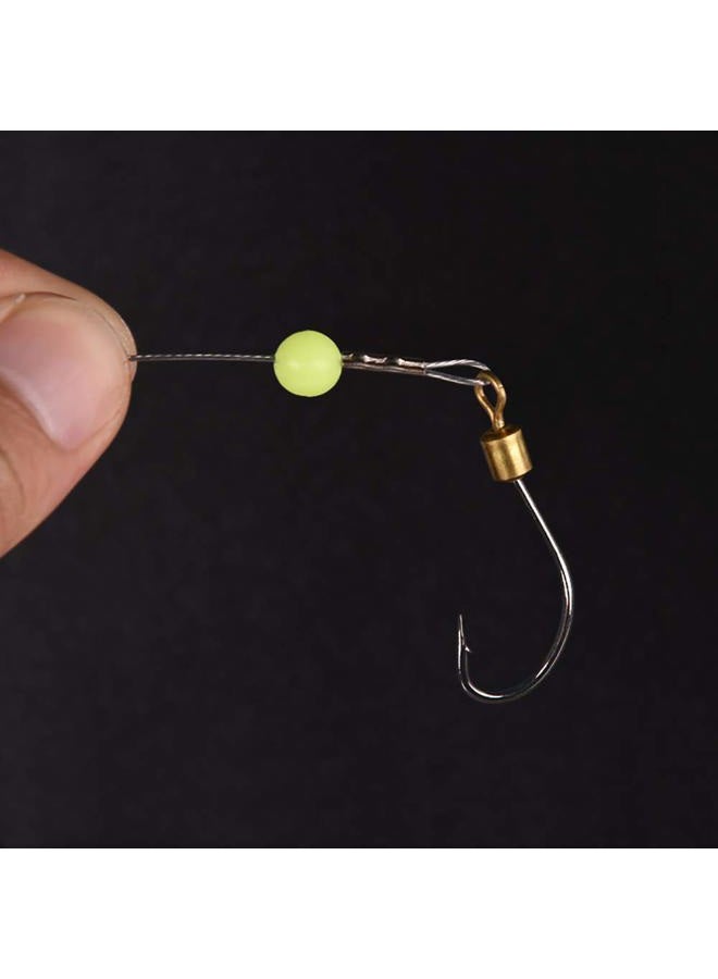 Dyxssm Fishing Hook Line Stainless Steel, Fishing Rigs Wire Leader with Rolling Swivel and Barb Hooks (Type-B: 3 Hooks rig, 24#) - Image 4
