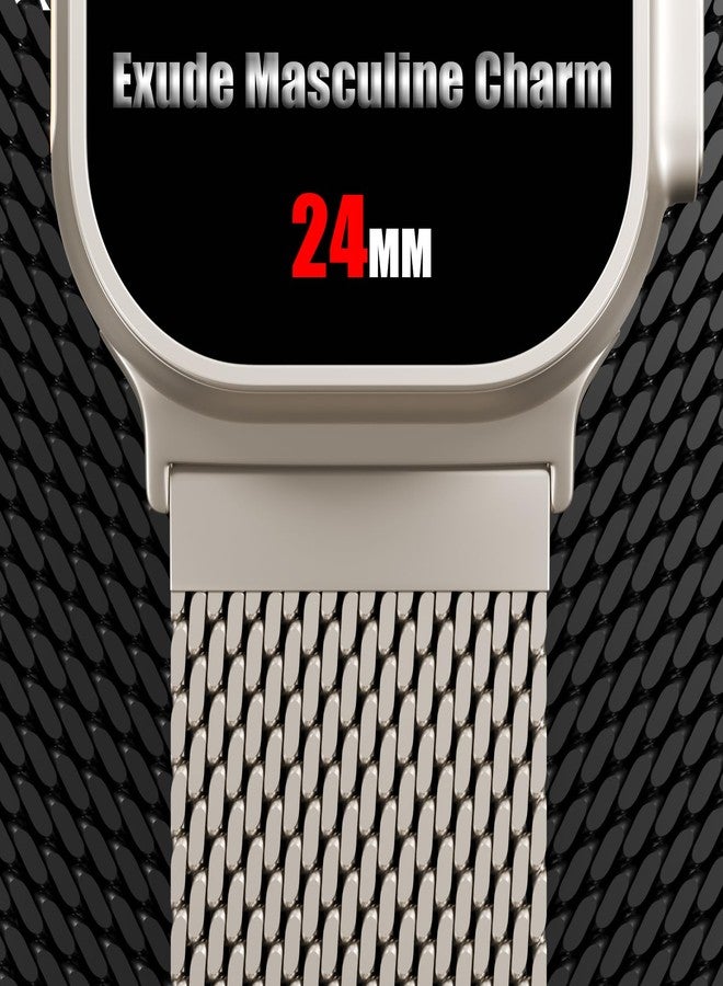 TRA Milanese Loop Band Compatible with Apple Watch 49mm 46mm 45mm 44mm 42mm Men Women, Stainless Steel Mesh Metal Magnetic Clasp Strap for iWatch Series 11 10 9 8 7 6 5 4 3 2 1 Ultra SE - Image 4
