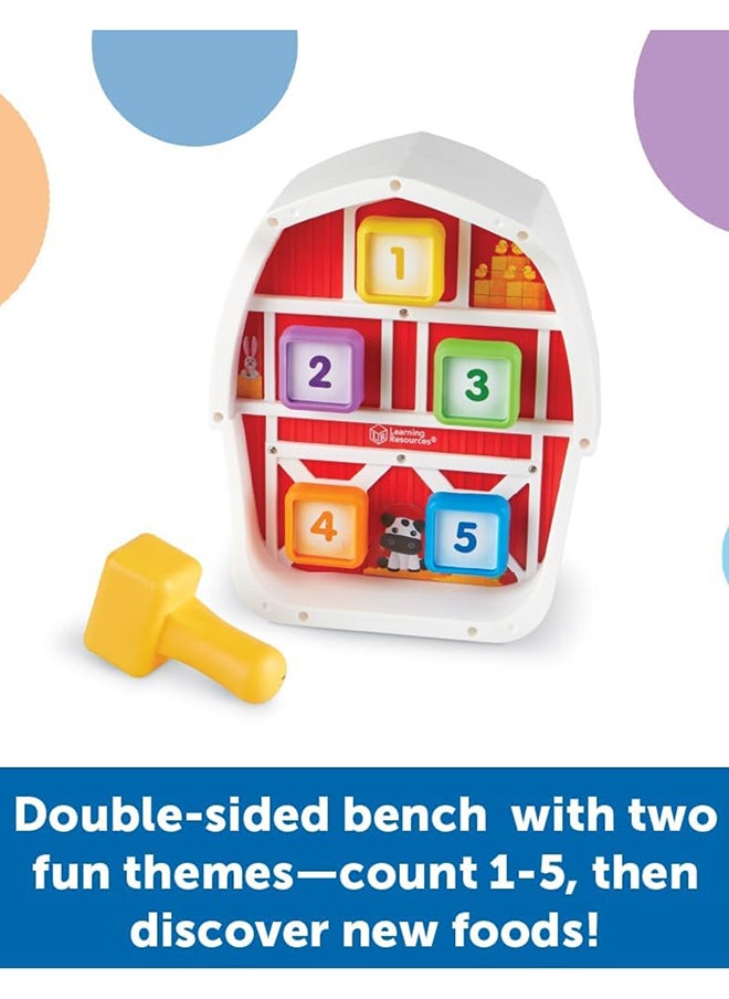 Learning Resources Barnyard Pounding Bench, Farm Animals For Kids, Fine Motor Skills, Kids Easter Gifts , Ages 18 Months+  - Image 2