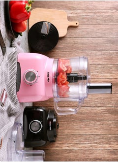 Swiss Pro+ Food Processor 13 Pieces - Kitchen Mixer - Vegetable Cutter Electric 800 W - Food Processor - Plastic - pink - 1.2 L  - Image 3