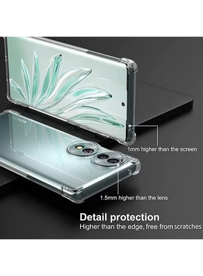 Honor 70 Clear Case Shockproof Flexible Silicone Bumper Cover Transparent Anti Scratch TPU Full Camera Protection Designed for Honor 70 - Image 5