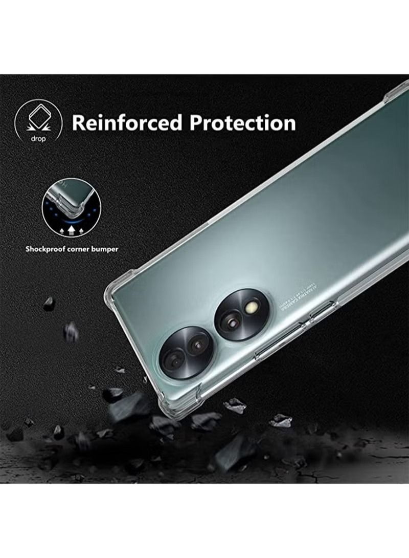 Honor 70 Clear Case Shockproof Flexible Silicone Bumper Cover Transparent Anti Scratch TPU Full Camera Protection Designed for Honor 70 - Image 3