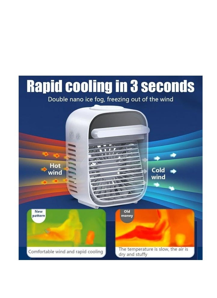 Generic - Super cooling Desktop air conditioning ice mist fan - Image 1