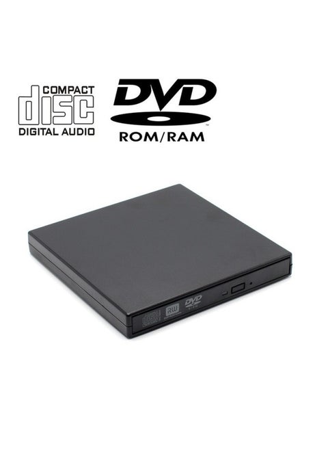 USB2.0 External Optical Drive Laptop DVD Burner External Cd/DVD Mobile Optical Drive-Color:Applicable 9.5 Movement-Specifications:DVD-RW/2.0 Finished Product (with Recording)
