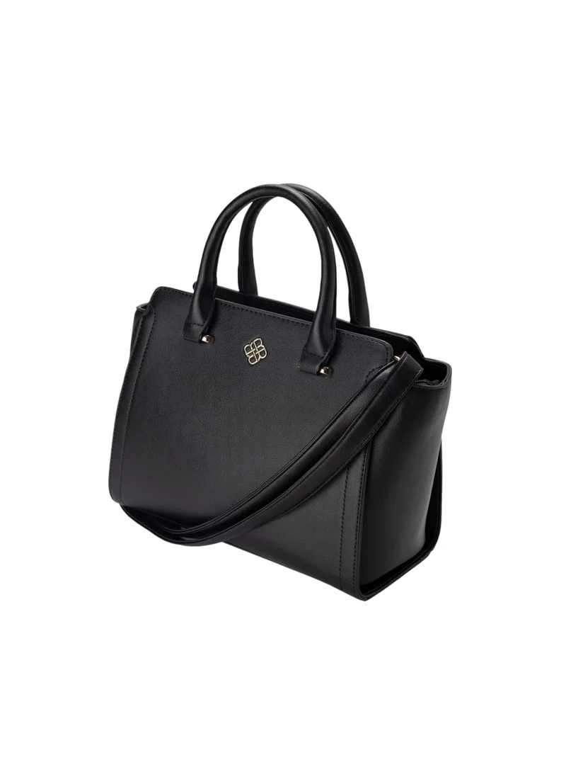 Bata Textured Top Handle Bag Black