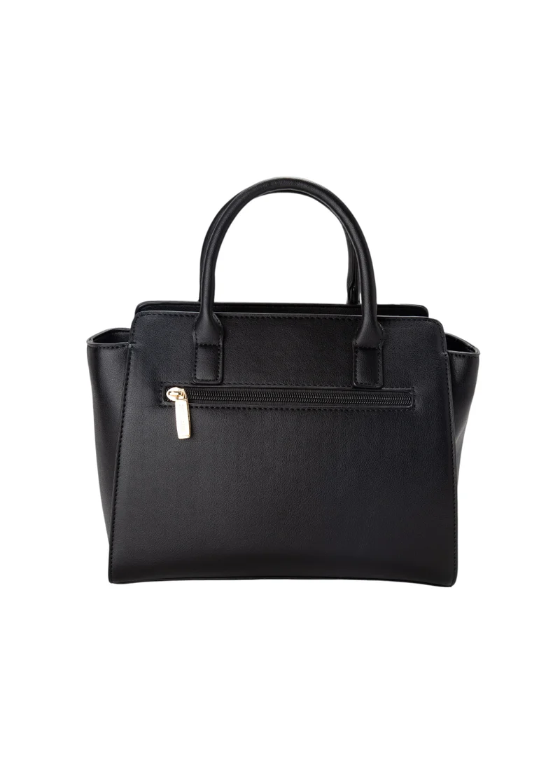 Bata Textured Top Handle Bag Black