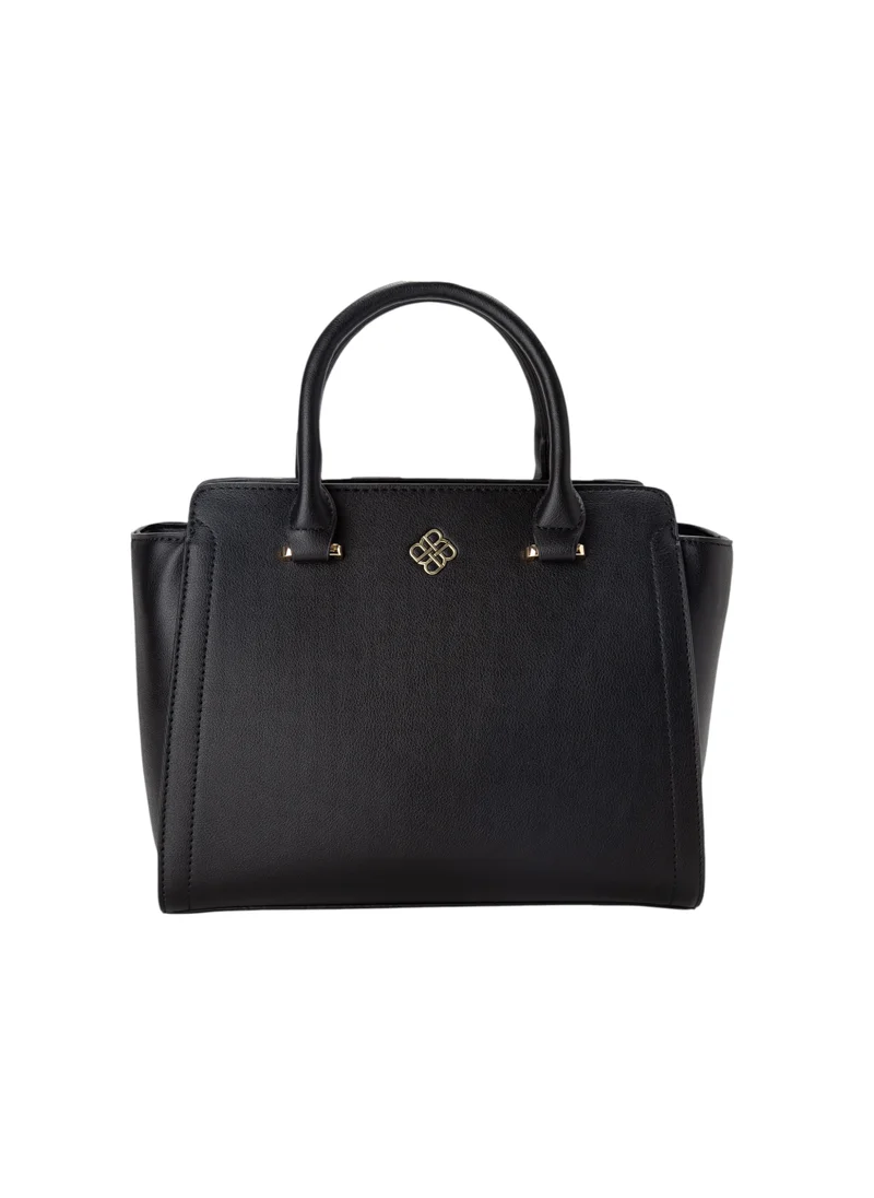 Bata Textured Top Handle Bag Black