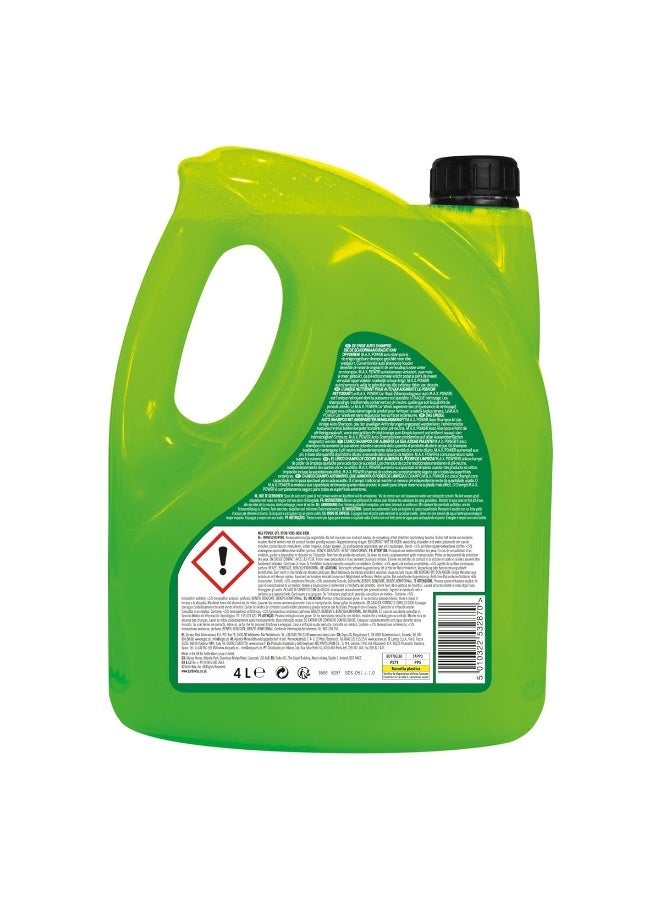 TurtleWax Turtle Wax Max Power Car Wash Shampoo 4L High Foaming pH Cleaning Liquid Dirt Mud Removal Foam Wash Car Cleaning Solution - Image 2
