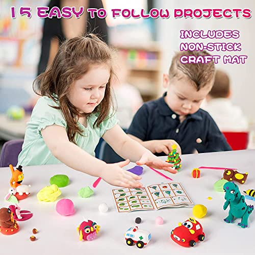 CiaraQ Modeling Clay Kit - 36 Colors Air Dry Ultra Light Clay, Safe & Non-Toxic, Great Gift for Kids. - Image 5