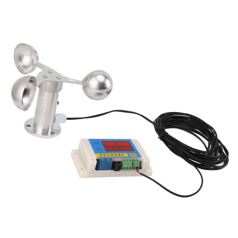 مُنبه سرعة الرياح لرافعة برجية، مقياس ريح بثلاث شفرات، 5V USB - Image 5