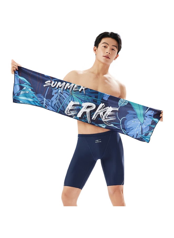 ERKE Cooling Towel, Ice Silk Quick-Dry Refreshing Heat-Relief Sweat Towel, Swimming Fitness Printed Sweat-Absorbing Towel - Image 1