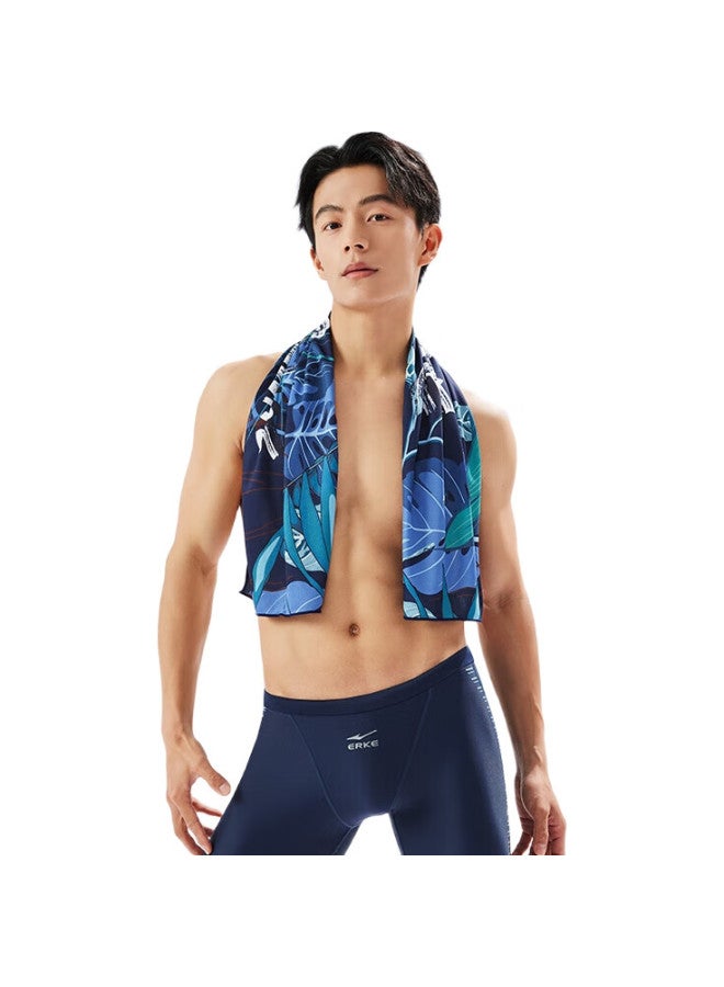 ERKE Cooling Towel, Ice Silk Quick-Dry Refreshing Heat-Relief Sweat Towel, Swimming Fitness Printed Sweat-Absorbing Towel - Image 2