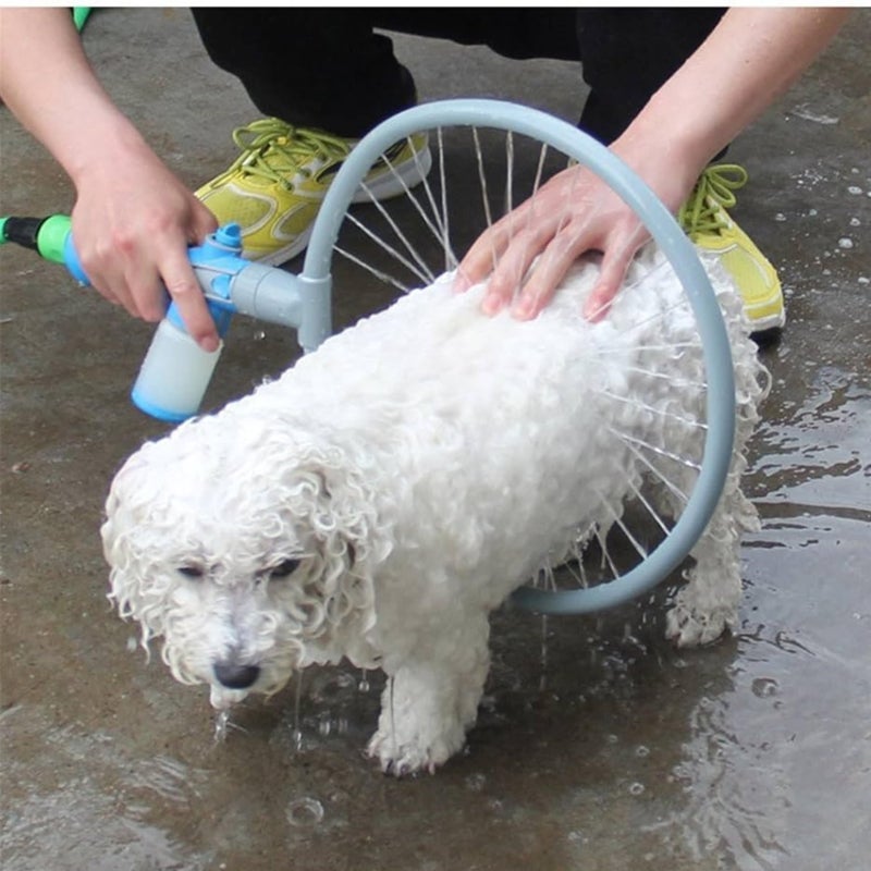 Drumstone (Exclusively 𝟭𝟬+𝟱 Year Warranty) Woof Washer 360 Degree - Easy Dog Bathing Tool with 360° Wash & Rinse Modes, Connects to Hose for All Dog Sizes - Image 4