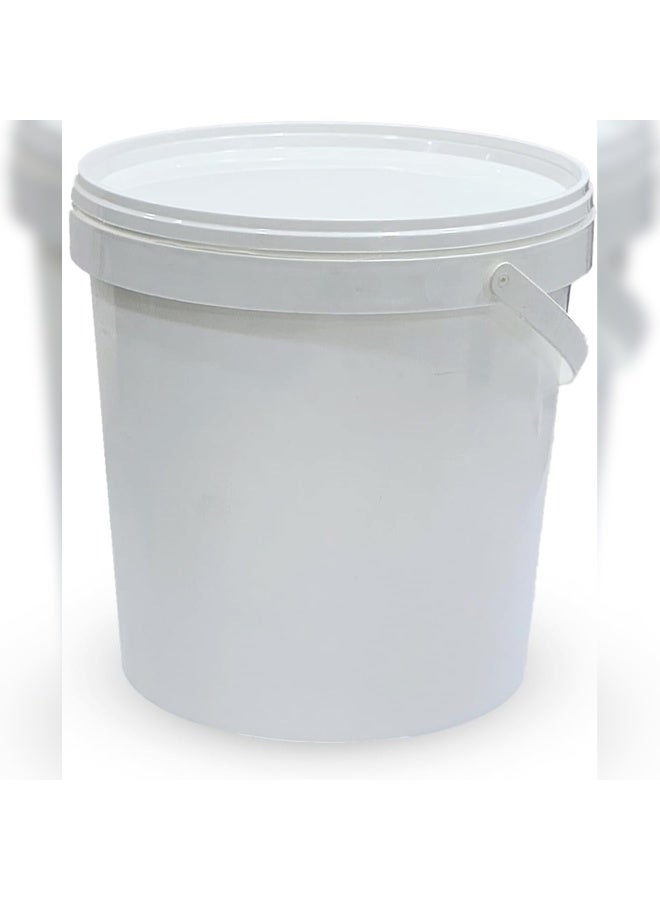 IDEAL PACK White Plastic Biryani Bucket 2kg – Set of 5 Durable Food Containers for Takeaway & Storage - Image 1