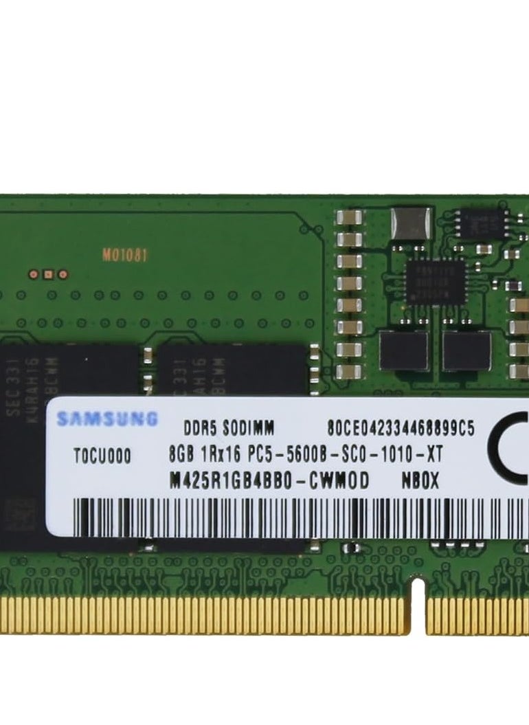 Adamanta Sam Original 8GB (1x8GB) DDR5 5600MHz PC5-44800 SODIMM 1Rx16 CL46 1.1v M425R1GB4BB0-CWM RAM Memory Laptop Notebook Module Upgrade  - Image 1