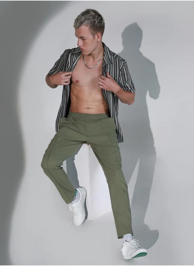 Hubberholme Light Olive Pants For Men