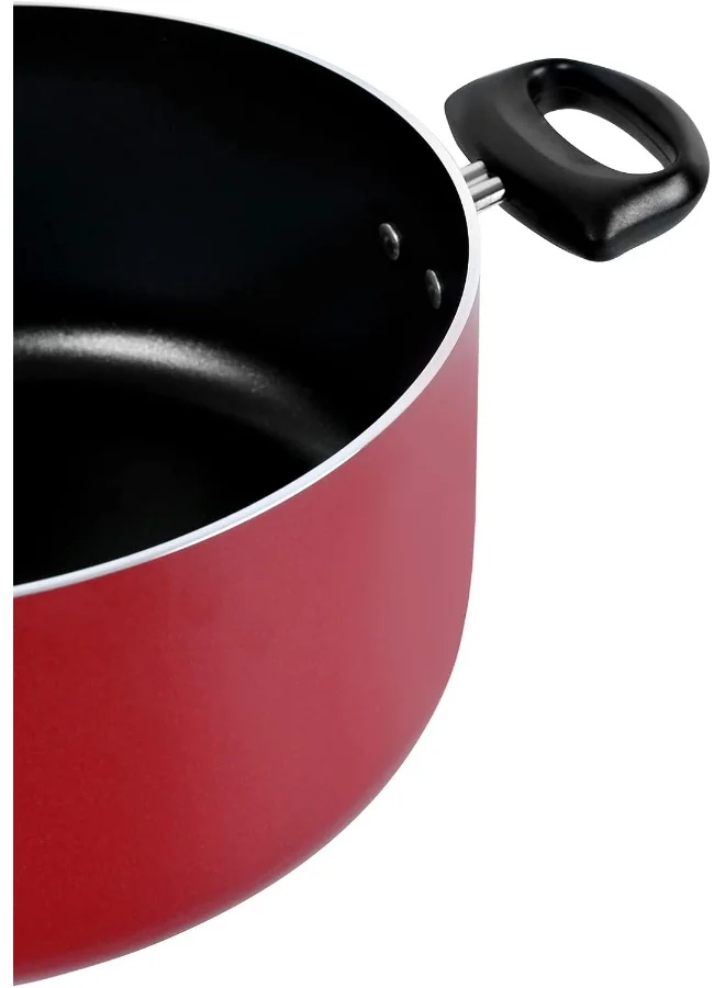 Prestige Prestige Aluminum Cookware Set of 10-Piece, Red Red 24cm